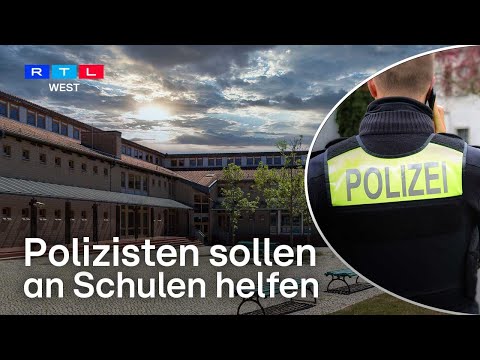 Polizisten auf dem Schulhof – Projekt zur Gewaltprävention an NRW-Schulen vorgestellt | RTL WEST