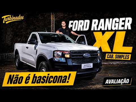 TESTE FORD RANGER XL CABINE SIMPLES - NÁO É BÁSICA? ANDA BEM? CONSUMO? CUSTO DE OPERAÇÃO SURPREENDE!