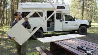 Tiger 4x4 Camper Kitchen Renovation (while living in it full time)