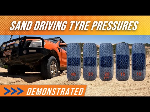 Proving low tyre pressures work in sand