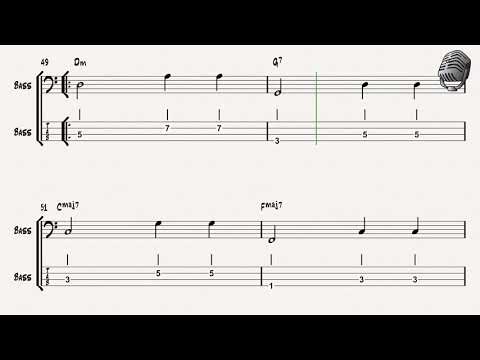 Bass Tutorials ii- V's in A Minor: 200 BPM