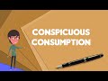 What is Conspicuous consumption?, Explain Conspicuous consumption, Define Conspicuous consumption