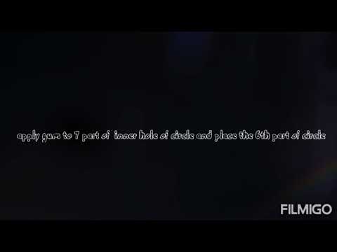 4 types flowers with paper circles easy | Hansika drawing and crafts|