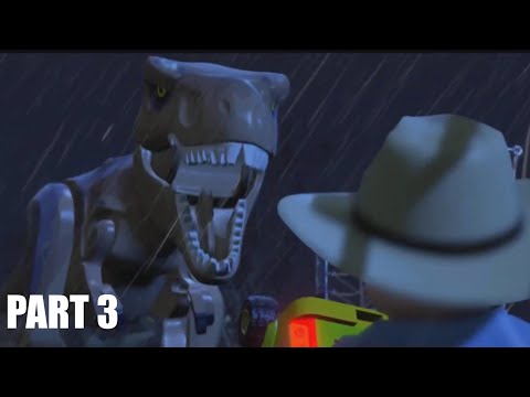 LEGO Jurassic World Gameplay Walkthrough Part 3! Jurassic Park - Park Showdown!