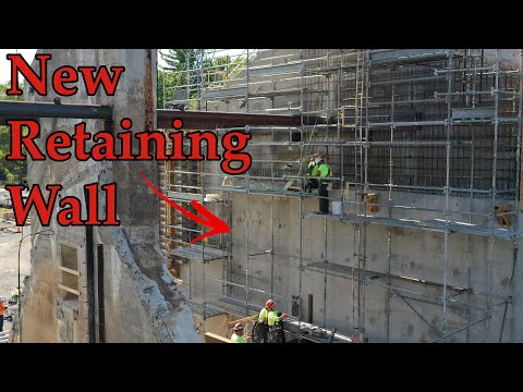 Tobacco River Dam - New Retaining Wall nearing Completion! - Dam Collapse - Wixom Flood