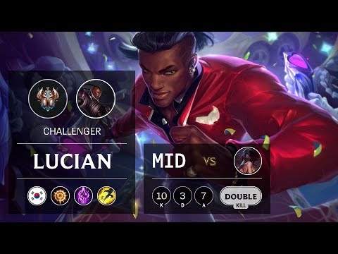 Lucian Mid vs Akali - KR Challenger Patch 9.20
