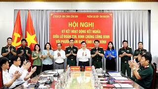Lữ đoàn 239, Binh chủng Công binh và phường Tam Điệp ký kết hoạt động kết nghĩa