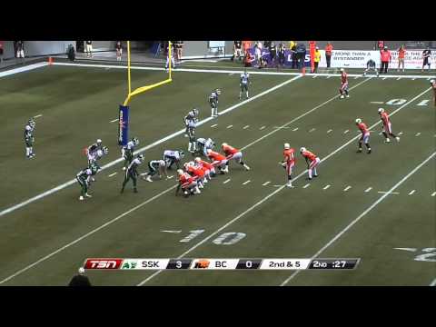 CFL Recap: Saskatchewan 5, BC 24 - August 19, 2012