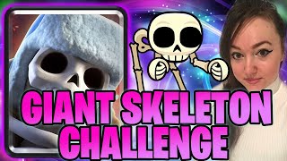 *NEW* GIANT SKELETON CHALLENGE & cute DANCING SKELETON EMOTE | CLASH ROYALE 2022