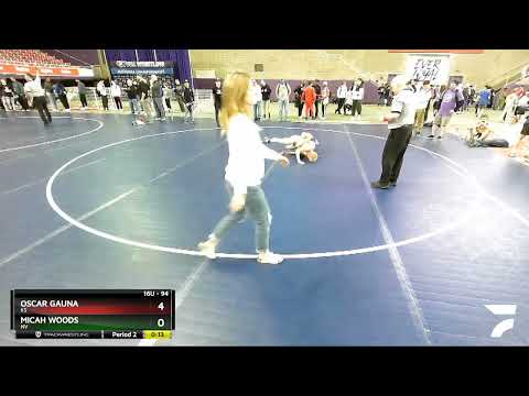 94 Lbs Cons. Round 1 - Micah Woods, NV Vs Oscar Gauna, KS 5413