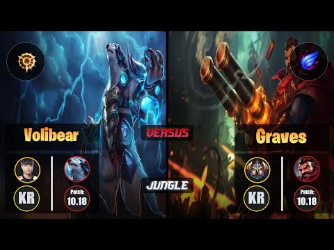 Cuzz VOLIBEAR (Jungle) [Press the Attack] VS GRAVES - Challenger KR Patch 10.18