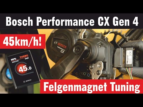 Bosch Performance CX Gen 4 (Felgenmagnet) entdrosseln mit VOLspeed Tuning – so geht’s!