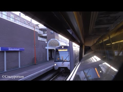 RET metrorit door de ruit: Nesselande - Alexander Rotterdam!