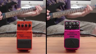 Video thumbnail for Boss Mega Distortion MD-2 vs Behringer Heavy Distortion HD300 by Victor Hugo Targino