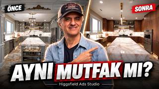 Yapay Zekâyla Aynı Mutfağı Baştan Yaptım! | Higgsfield Ads Studio