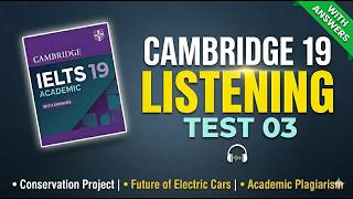 Cambridge 19 Listening Test 3 with Answers | IELTS Practice Test 2026