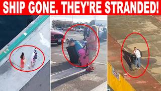 TOO LATE! Epic Dumbest Pier Runner Caught on Cruise Ship!