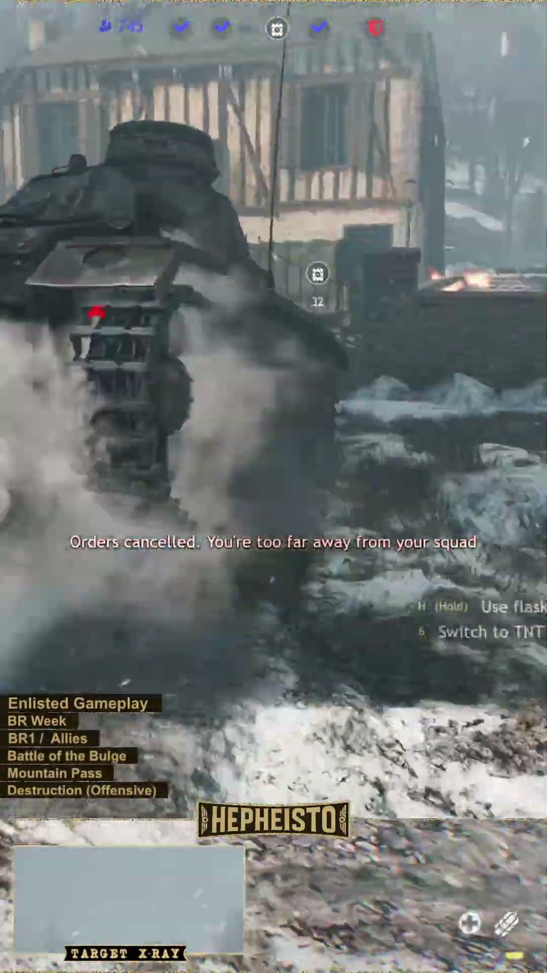 Assaulter eliminates Panzer III E with TNT Charge