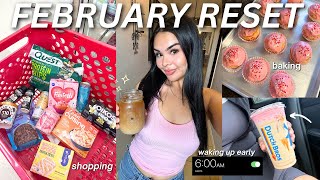 FEBRUARY RESET 💌 Waking Up Early, Productivity, Monthly Vision Board, Goal Setting & Baking!