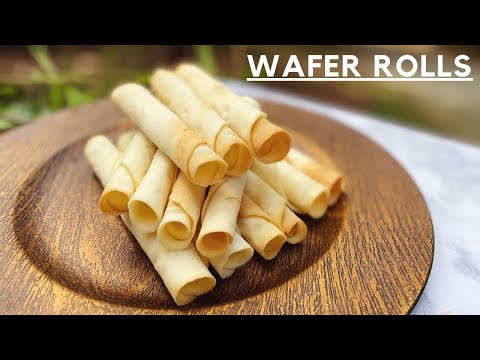 HOMEMADE WAFER ROLLS!!! EASIEST RECIPE