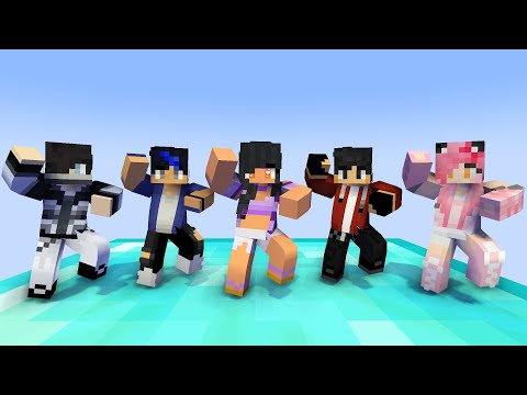 MONSTER SCHOOL : GANGNAM STYLE AARON, APHMAU, ZANE, KAWAII CHAN, EIN - MINECRAFT ANIMATION