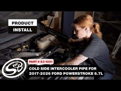 S&B Install | Cold Side Intercooler Pipe for 2017-2026 Ford Powerstroke 6.7L
