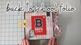 BACK TO SCHOOL QUAD FOLIO 🍎 using Carta Bella's Back To School Collection | madebycarlyrose