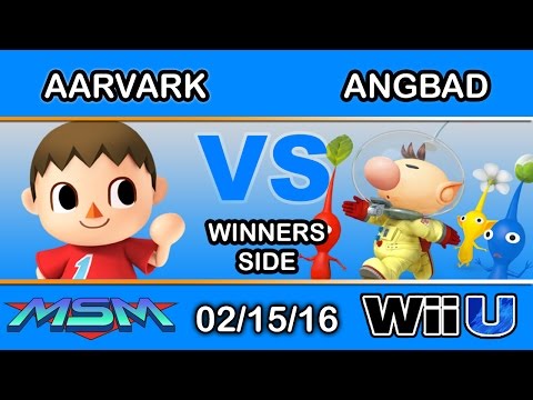 MSM 37 - A2 SA | Aarvark (Villager) Vs. 2Scoops | Angbad (Olimar) Winners Side - Smash Wii U