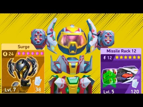 surge with double missile rack 12 🤯 mech arena robot shadow @as_indian_gamer