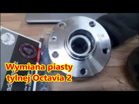 Wymiana piasty tył/rear bearing hub replacement Skoda Octavia 2 105 KM  SKV