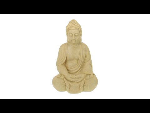 Buddha Figur 70 cm Beige