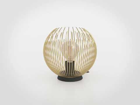 Bordlampe Venezuela Guld Ø.23,5 cm 