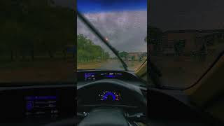 Drive in rain. #shortvideo # #youtubeshorts #reels #civic #rain
