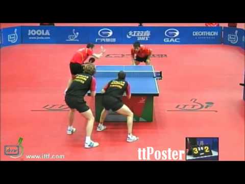 Hungarian Open 2012: Zhang Jike/Xu Xin-Benjamin Rogiers/Yannick Vostes