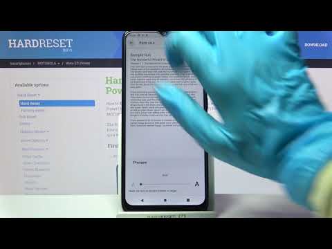 How to Resize Text in Motorola Moto E7i Power - Adjust Font Size