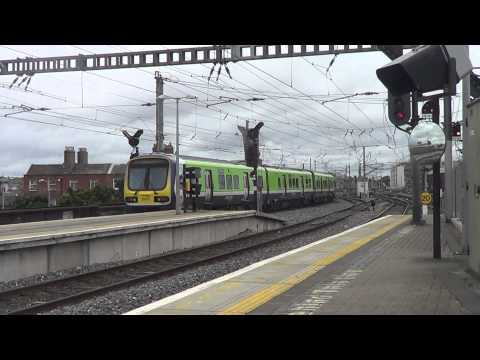 Irish Rail 29000 DMU 29025 + 29027 departs Dublin Connolly going to Maynooth