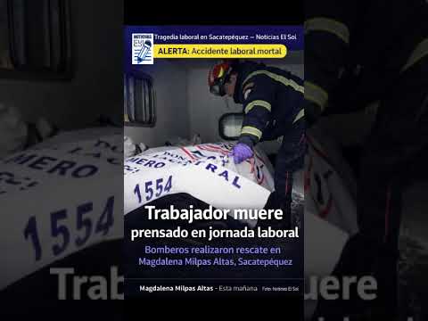 Tragedia laboral en Magdalena Milpas Altas: muere trabajador prensado 🚑