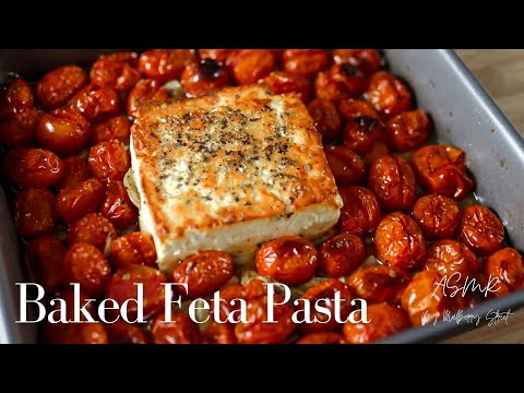 [No-Music] How to Make Baked Feta Cheese Pasta From Tik Tok | Food ASMR