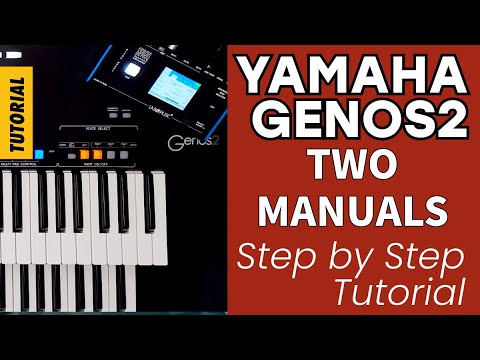 Yamaha Genos 2 - Two manual setup with SPLIT LOWER! How to tutorial.