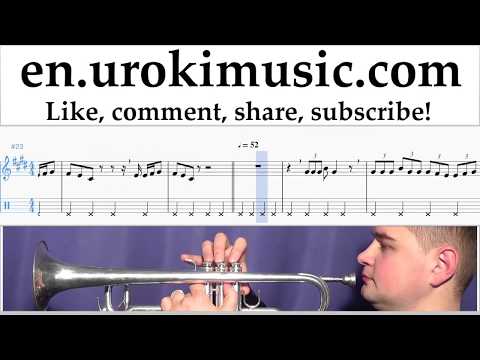 Trumpet lessons Jonas Blue - Mama Sheet Music Tutorial Part#2 um-i352