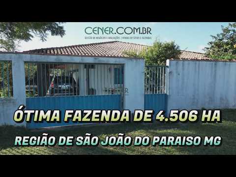 Cener Imóveis 3017 Fazenda Floresta com 4 506 ha por 35 milhões na região de São João do Paraíso
