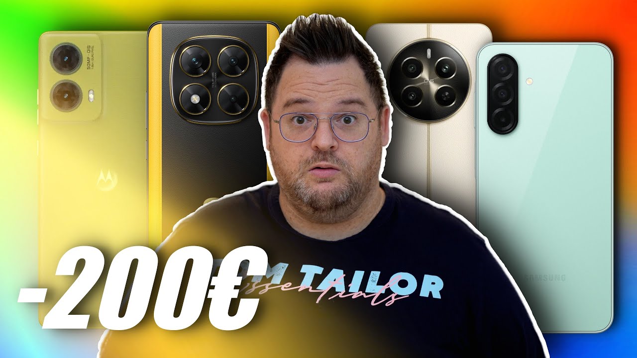 Los MEJORES MÓVILES por menos de 200 euros!!! GAMA MEDIA 2025