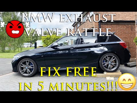 BMW EXHAUST RATTLE FIX IT FREE IN 5 MINUTES!
