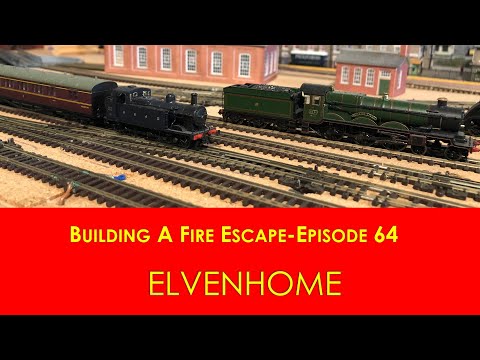 N Gauge Model Railway Layouts Scratch building a fire escape Elvenhome EP 64