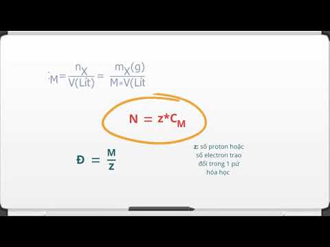 Các khái niệm nồng độ