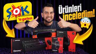 ŞOK'A GELEN ÜRÜNLERİ İNCELEDİM! 🔥 Rampage Kulaklık, Klavye, Mouse, Mousepad 🔥