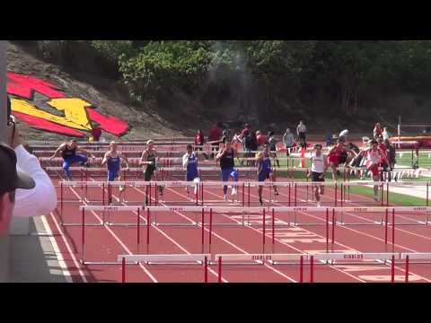 T Rios - VarB 110m H at OC Champs 4-26-14 - Los Alamitos Boys