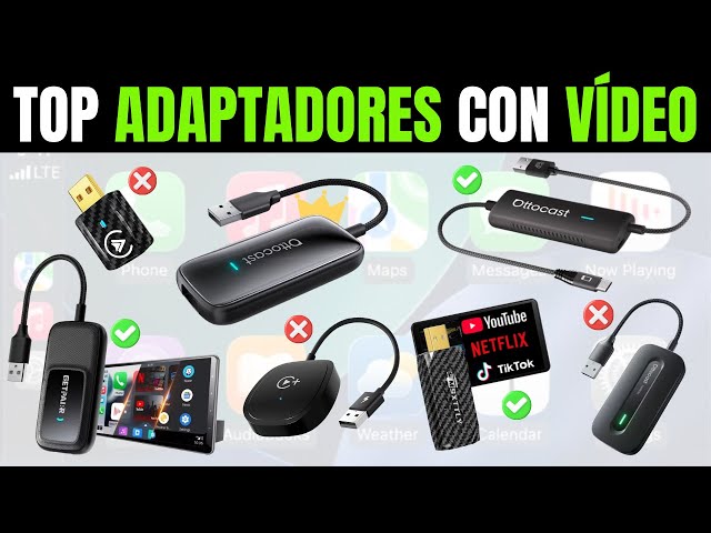 Vídeo relacionado con OTTOCAST Play2Video Ultra, Adaptador CarPlay Inalámbrico & Android Auto AI Box con Prime Video Youtube WiFi 6 5G Bluetooth 5.4 Adaptador CarPlay Youtube para la mayoría de Coches 2016+