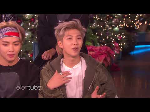 How BTS RM learning english at ELLEN SHOW 171127