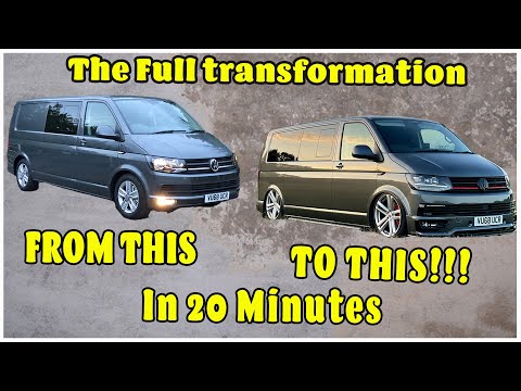 VW T6 Komplettumbau | Vom Serienfahrzeug zum getunten Wagen in 20 Minuten | Der Transporter ist 3...